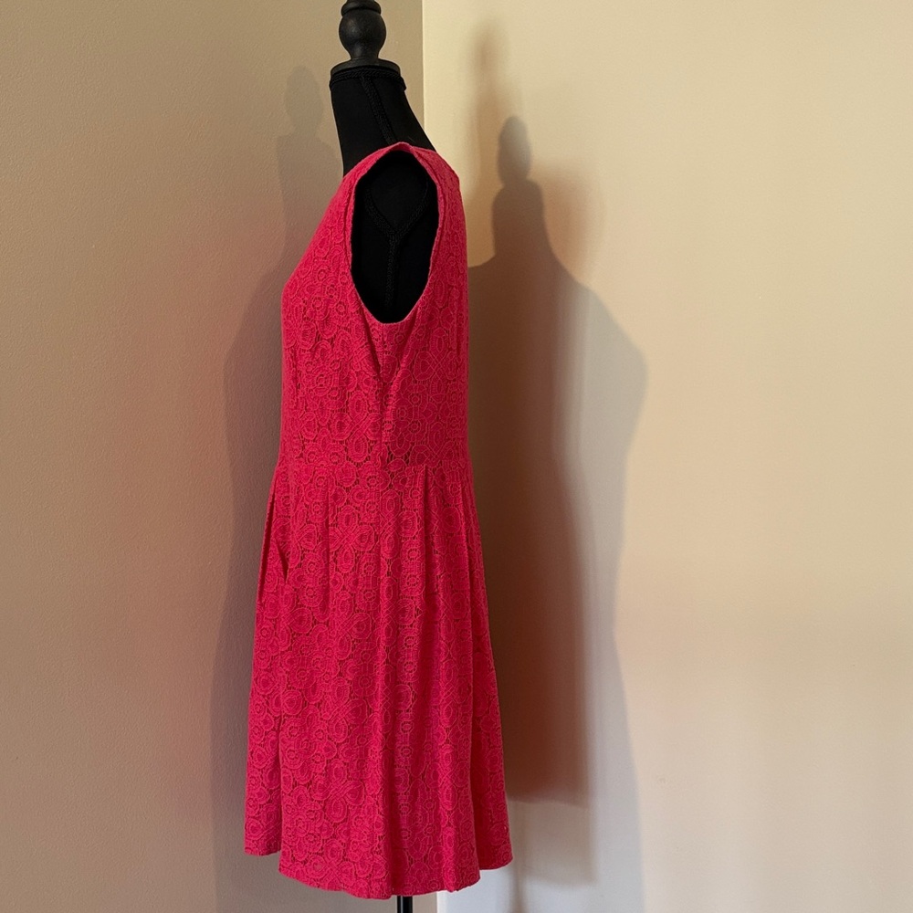 Rabbit Rabbit Rabbit Fuchsia Lace Mini Dress - Picture 3 of 7